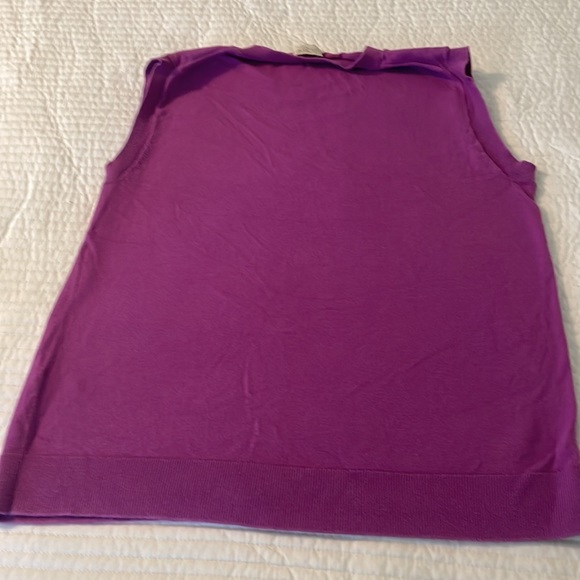 J. Crew sleeveless purple women top medium - Picture 3 of 3